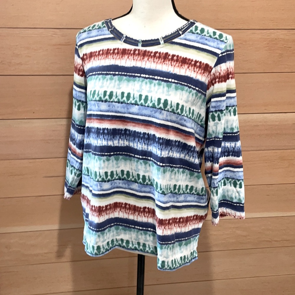 Alfred Dunner Tie-Dyed Tee, Size S